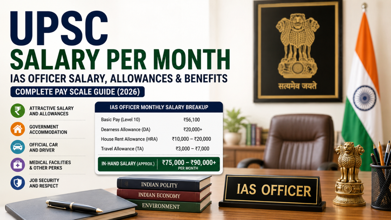 UPSC Salary Per Month: IAS Salary and Pay Scale Guide