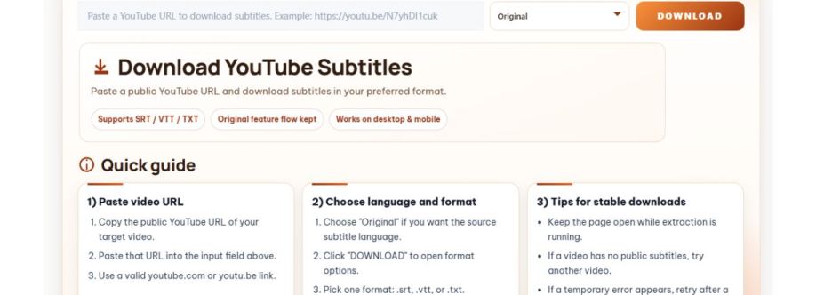 Downsub Tool Tai Sub YouTube Cover Image